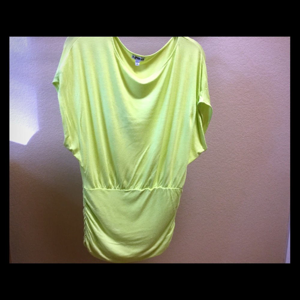 Bright green top